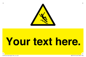 Custom Slippery Stairs Sign